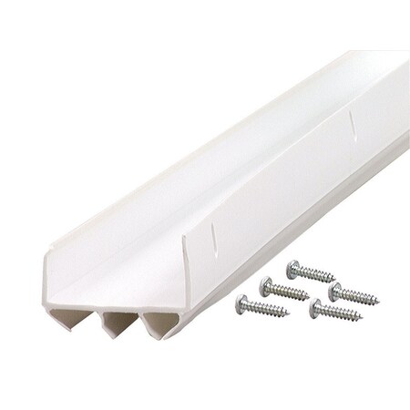 M-D Building Products M-D Building Products White Vinyl U-Shaped Bottom For Doors 36 in. L X 1.13 in. 06528